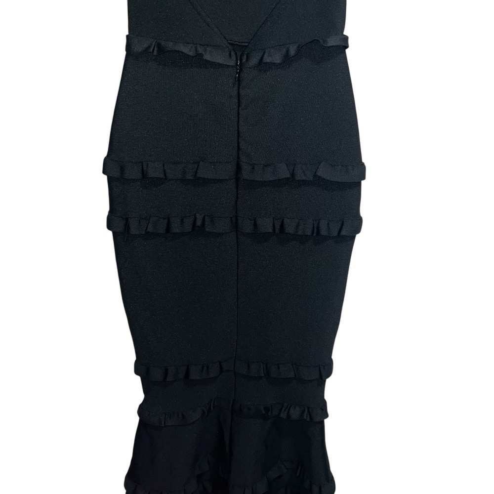 NEW NWT Elliatt Theatrical Gown In Black Ruffles - Picture 11 of 15